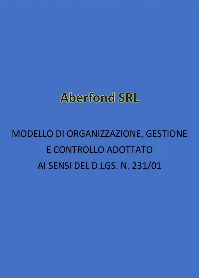 231 - Modello di organizzazione e gestione